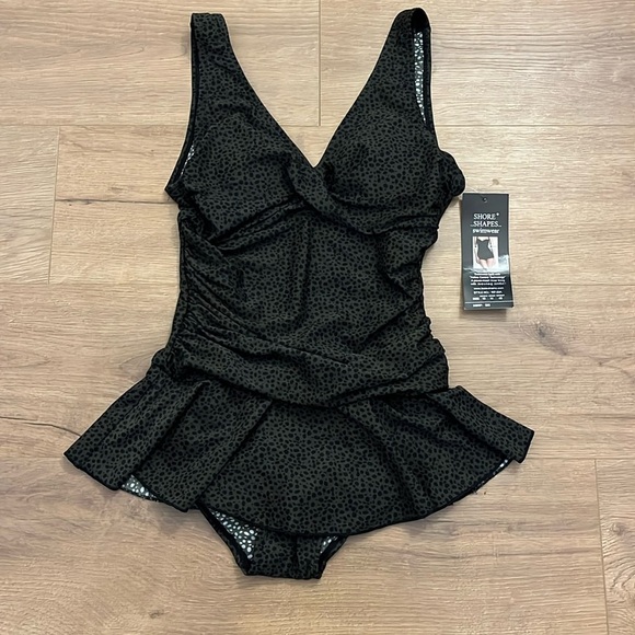 Shore Shapes | New Active Control Olive green swimsuit Women’s size 10 slimming - Picture 1 of 7